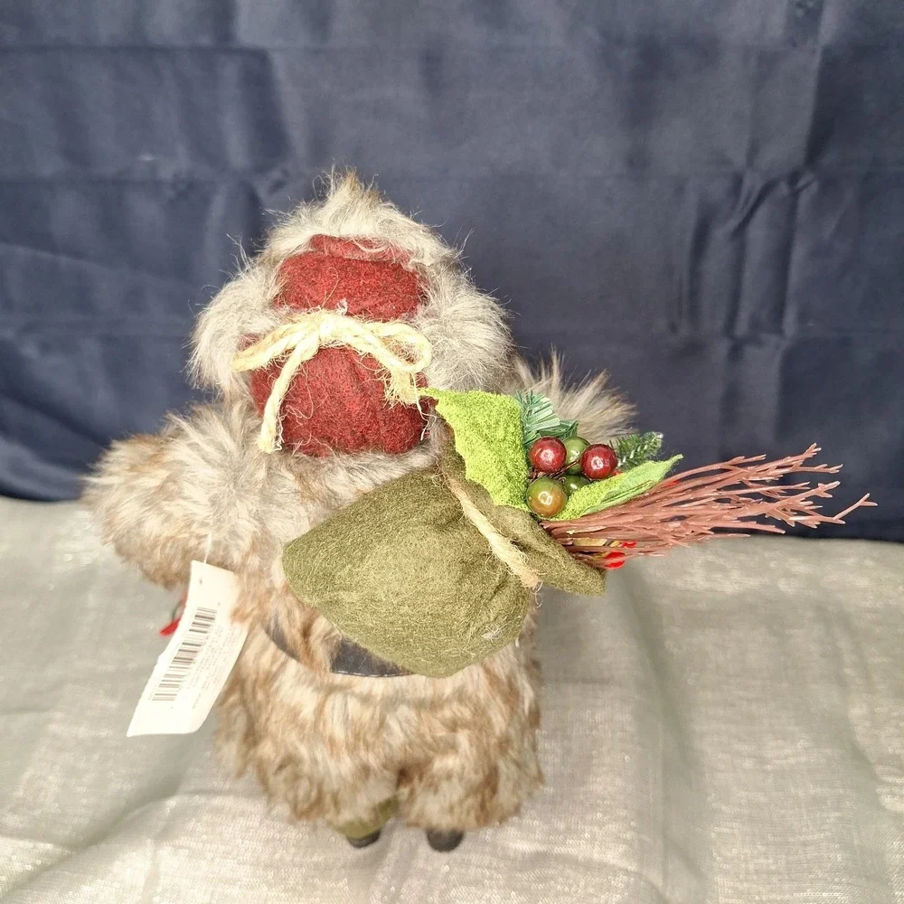 Woodsman Santa Claus Fur Pocket Watch Bird House Cardinal Squirrel Ashland